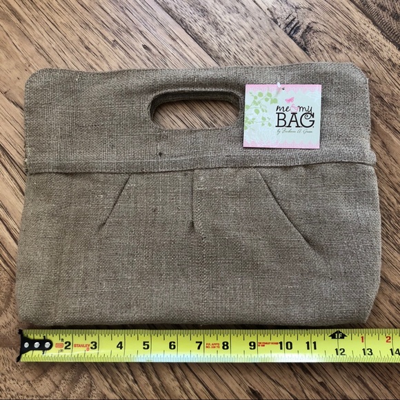 Jute Woven Animal Print Clutch - Picture 6 of 6